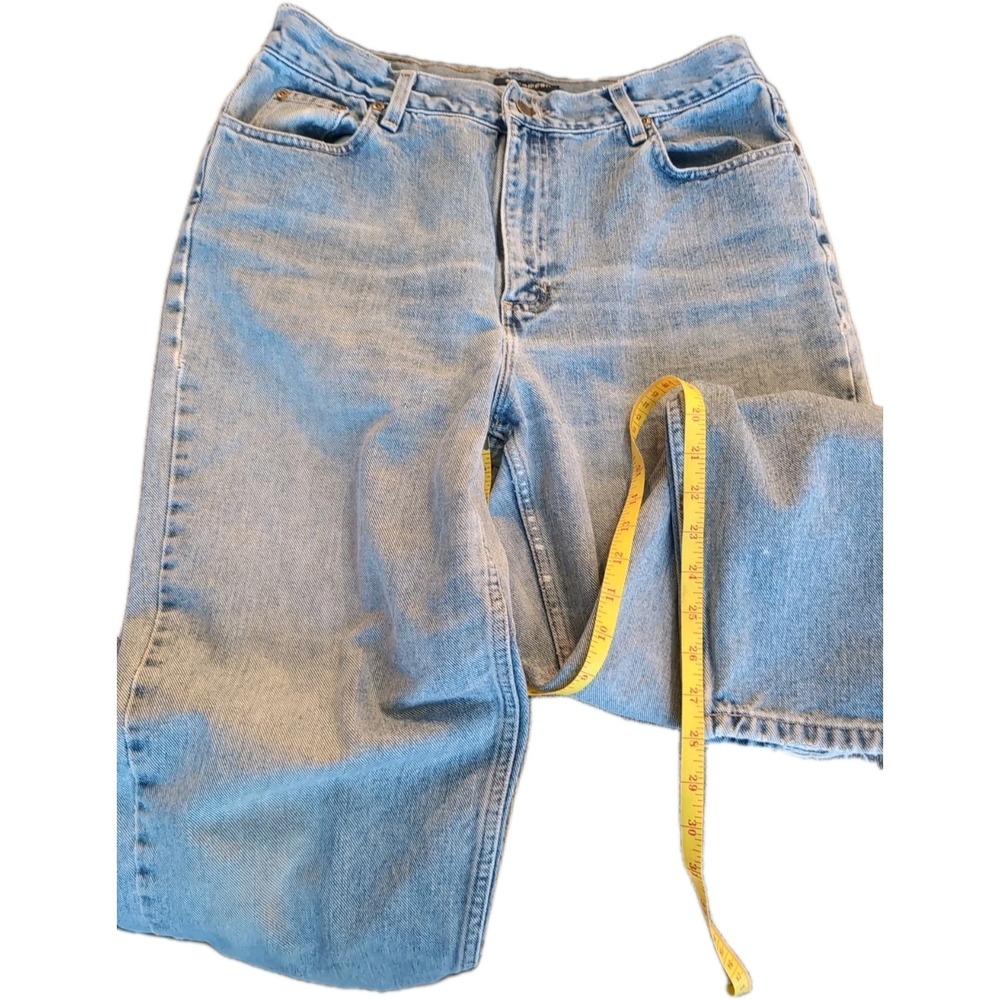 Lizwear Vintage Jeans Size 14W L28 Women's Blue Denim High Rise Straight Leg 90s